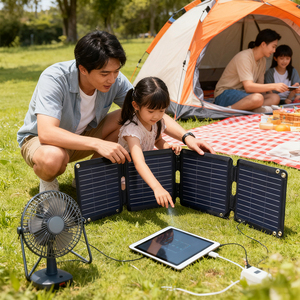Panel Solar Portátil de 65W, Plegable, con Puerto de Salida Tipo C, Envío Gratis, Precio Directo de Fábrica - Product Image 1