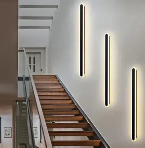 Yeni tasarım aydınlatma armatürü Led aplikleri dikdörtgen dekorasyon doğrusal duvar lambası uzun ev için