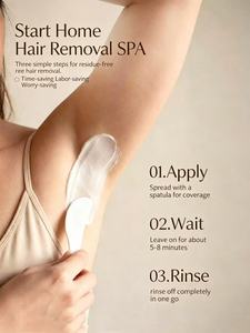 Crème dépilatoire corporelle et <span class=keywords><strong>visage</strong></span> à base de plantes, marque privée, bio, instantanée, indolore, en spray, <span class=keywords><strong>pour</strong></span> hommes et femmes - Product Image 2
