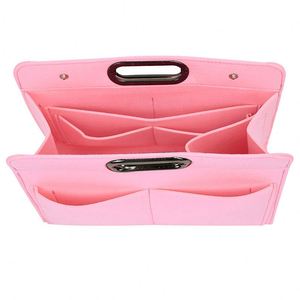 Bolsa de Maquillaje de Fieltro de Gran Capacidad, Bolsa de Almacenamiento de Cosméticos de Fieltro, Bolsa de Mano de Fieltro de Moda, Fábrica con Certificación BSCI - Product Image 5