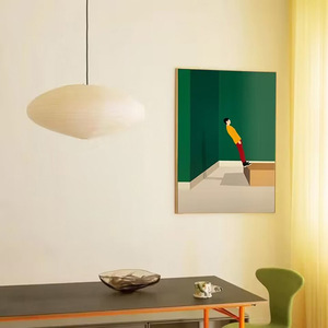 Japanese Style UFO Chandelier Silent Wind Zen for Noguchi Xuan Paper <strong>Light</strong> for for Bedroom Clothing Store Tea Room Middle - Product Image 3