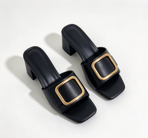 Chaussures d'été pour femmes à talons hauts en maille avec nœud, talon amande, bout ouvert et fin - Product Image 3
