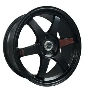 แมตต์สีดำ Tuv/via /Jwl ใบรับรองอลูมิเนียม5*100ล้อรถขอบ17X8.0นิ้ว