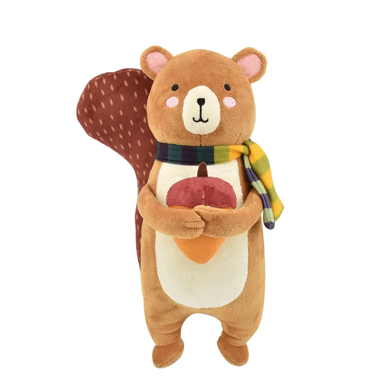 귀여운 패션 박제 동물 다람쥐 소나무 견과류 어린이 선물