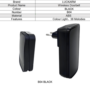 Sonnette sans fil pour la sécurité domestique et l'alerte senior, longue portée, sonnette d'alarme sans fil utilisable à l'hôtel et avec sonnerie - Product Image 4