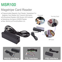Lector de Tarjetas Magnéticas con Interfaz USB MSR100, Ancho de Pista de 1.5 mm, Lector de Tarjetas Externas XD, Venta Caliente, 15 Años de Experiencia de Fábrica