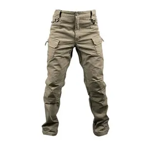 X7 Celana Panjang Katun Taktis, Celana Panjang Katun Taktis Multi-saku X9Training untuk Pria