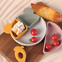 Ensemble d'assiettes et de bols en silicone sans BPA pour bébés et tout-petits 2026 avec ventouse pour l'alimentation des bébés