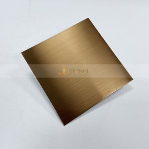 Plaque en acier inoxydable M32 décorative JIS 201 304 316 Rose Red Gold Sapphire N°4, finition brossée, pour pliage, découpe et soudage - Product Image 6