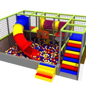 New Design Mixed Color Indoor Playground Equipment With Slide For Commercial Park