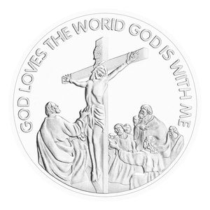 Moneta Commemorativa 'Dio Ama le Persone' con 'Il <span class=keywords><strong>Signore</strong></span> è il <span class=keywords><strong>Mio</strong></span> Pecoraio', Regalo in 5 Colori, Scegli la Moneta della Sfida con Croce - Product Image 4
