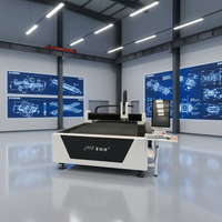 Mesin Pemotong Laser Fiber 5-Axis CNC PFT Easy Use 3000W Cypcut BMP Produktivitas Tinggi Pendingin Air Hemat Biaya untuk Logam