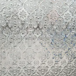 Decorative 4mm 5mm 6mm 8m Fluted Tempered Glass Clear Toughened Reeded Texture Ribbed Pattern Building Glass