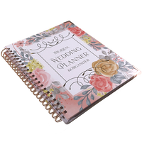 Agenda de mariage personnalisé polychrome Cahier d'agenda de prière avec gratitude de taille A5 pour planificateur adulte Cahier de journal