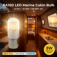 Ampoule LED BAY15D, lumière de signalisation de navigation marine multi-tension 10-36V, pour les normes mondiales, haute performance, longue durée de vie