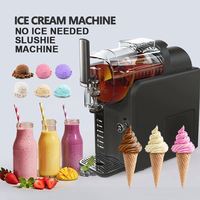 Commerciële draagbare roestvrijstalen 3L slushy maker, enkelvoudige tank, slushie machine voor bevroren cocktails, fruitsappen, smoothies en granita