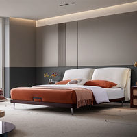 2026 Neues Hochwertiges Kingsize-Bett aus Massivholz Modernes Hotel-Design Umweltfreundlich Komfortabel Langlebig für Zuhause