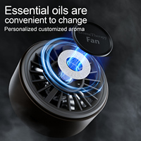 Produit d'utilisation de voiture de vente chaude Mini utilisation intelligente de voiture ventilateur d'aromathérapie diffuseur d'aromathérapie de voiture ventilateur Usb avec prix de gros