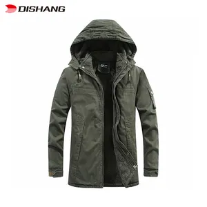नई सर्दियों युवा कपास कोट पुरुषों के मध्य-लंबाई स्लिम-फिट धोया कपास कोट thickened जैकेट जैकेट टूलींग