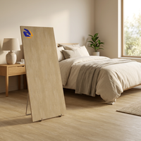 Film de revêtement de sol en PVC imperméable de 0,07 mm, couche d'usure personnalisable, motif grain de bois et pierre pour la décoration intérieure des sols et des meubles