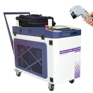 Máquina de limpeza a laser 2000w 3000w 1000w, máquina portátil de fibra para limpeza e remoção de ferrugem de revestimento de metal e pintura