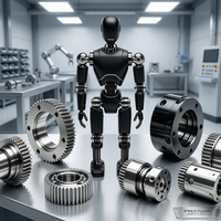 Servicios de Mecanizado CNC Personalizados OEM, Torneado y Fresado de Precisión de 5 Ejes, Componentes Metálicos de Aleación de Aluminio para Robots Humanoides