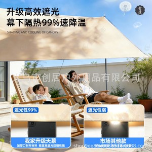 Oxford Sun Shelter 2x5m Waterproof UV Resistant Outdoor Patio <b>Canopy</b> - Product Image 1