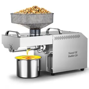 Máquina de prensado de aceite de semillas de Amaranth, máquina automática de prensado en frío a pequeña escala, cacahuete, sésamo, linaza