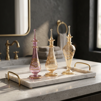 LW22 ZAHEREEN Art populaire égyptien, design traditionnel, flacons de parfum en verre faits à la main, soufflés à la bouche, flacons décoratifs, souvenirs