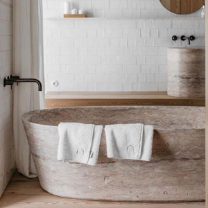 Precio <span class=keywords><strong>de</strong></span> fábrica Simple travertino Whirlpool Bath Top Shower travertino Bañera independiente <span class=keywords><strong>Corte</strong></span> a medida Aplicación <span class=keywords><strong>de</strong></span> mesa - Product Image 4