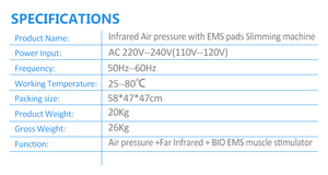Máquina de Adelgazamiento 3 en 1 con Infrarrojos Lejanos y <span class=keywords><strong>Electroestimulador</strong></span> con EMS - Product Image 6