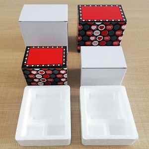 Small White and Colored Foam Pearl Cotton Eco-Friendly Protective <b>Gift</b> <b>Boxes</b> for Mug Packaging - Product Image 1