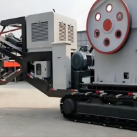 Concasseur à mâchoires sur chenilles avec PLC et moteur pour bauxite, granit, gangue – Usine de concassage mobile haute productivité 16-60t/h