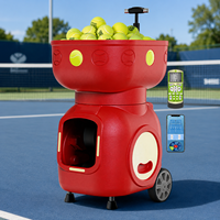 Lanceur de balles de tennis automatique intelligent portable sans fil pour l'entraînement en gros