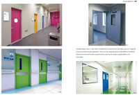 Portes de sécurité doubles, porte d'entrée en acier résistant au feu, 1 heure de résistance au feu, pour école, hôpital, porte de sortie d'urgence avec barre anti-panique