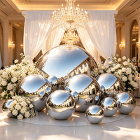 Ballon gonflable miroir personnalisé en PVC réfléchissant pour toile de fond de mariage, photomaton, accessoire de scène