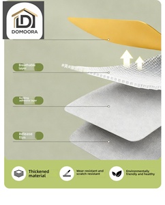 Autocollant mural 3D auto-adhésif épaissi de 45 cm, imitation bois rainuré, imperméable, en PVC, pour revêtement de salle de bain - Product Image 2
