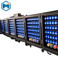 Nouvelle distribution d'alimentation noire triphasée 380V 63A 12CH*16A en alliage d'aluminium étanche pour équipement d'éclairage de scène DJ