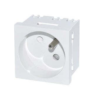 OEM ODM NEPCI 45 grados francés tipo E toma de corriente de 250V/16A empalmado 45x45MM Mecanismo <span class=keywords><strong>belga</strong></span> 2P + E módulo de salida CE - Product Image 1