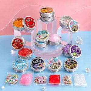 Pâte à modeler transparente sirène avec paillettes, confettis étoiles et breloques, pour filles, kit créatif DIY, cadeau de vacances - Product Image 6