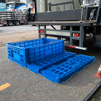 Panier de transport de fruits en plastique PP durable et robuste, solide et pliable, 37L, empilable, pour la ferme.