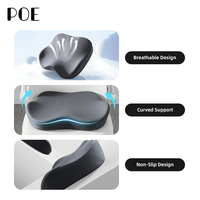 Chaise de bureau ergonomique orthopédique personnalisable avec support fessier en mousse à mémoire de forme, housse amovible lavable en machine, 100 % polyester, couture