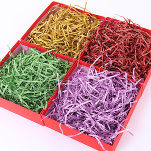 Sıcak satış kağıt rafya kırışık kağıt Diy konfeti hediye kutusu dolgu shredrendelenmiş doku kağıt düğün dekorasyon aksesuarları için - Product Image 5