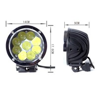 Feux de travail Led à large faisceau rond 45W pour Jeep, pare-chocs, SUV, ATV, UTV, bateau, voiture, camion