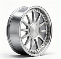 Nouvelles jantes forgées haute performance en 2 pièces, alliage 6061-T6, design concave personnalisé, lèvre polie profonde, 5x112 5x114.3 5x120, luxe
