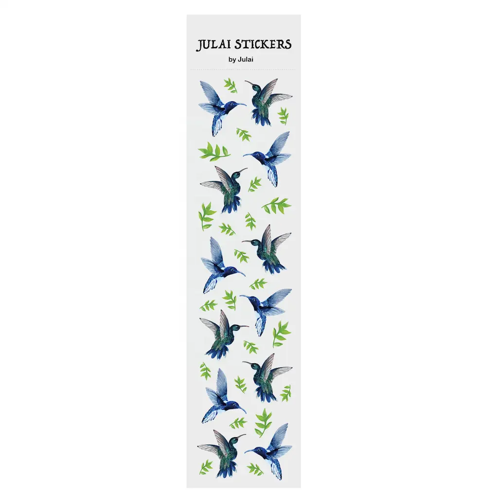1074 colibrì fustut adesivi adesivi decorativi Kawaii Cartoon Journal Planner adesivi per telefoni portatili e altro ancora