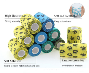 5 7.5 10cm x 4.5m tự dính căng bác sĩ thú y bông mềm bọc không dệt chó vật nuôi tự dính đàn hồi cố kết Băng - Product Image 2