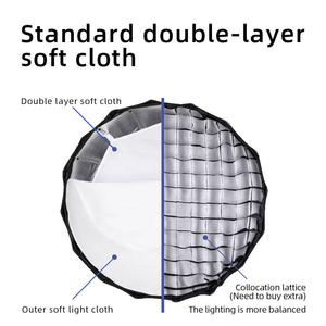 <span class=keywords><strong>Softbox</strong></span> Parabola 70cm 90cm, Dudukan Foto, Payung Oktagon Portabel, <span class=keywords><strong>Softbox</strong></span> Outdoor dengan Grid - Product Image 4