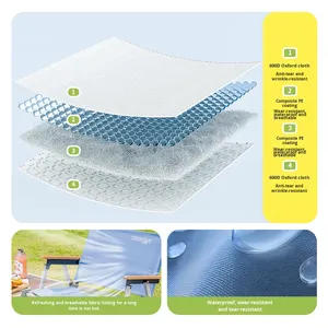 Silla Plegable Ligera Kemite para Acampar, Muebles de Exterior para Dormitorio, Jardín, Pesca, con Reposabrazos - Product Image 3