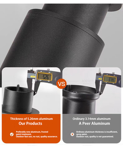 Lampes de jardin à <span class=keywords><strong>LED</strong></span> en aluminium de style moderne personnalisé <span class=keywords><strong>Lampadaire</strong></span> étanche IP65 pour l'alimentation électrique du paysage - Product Image 4